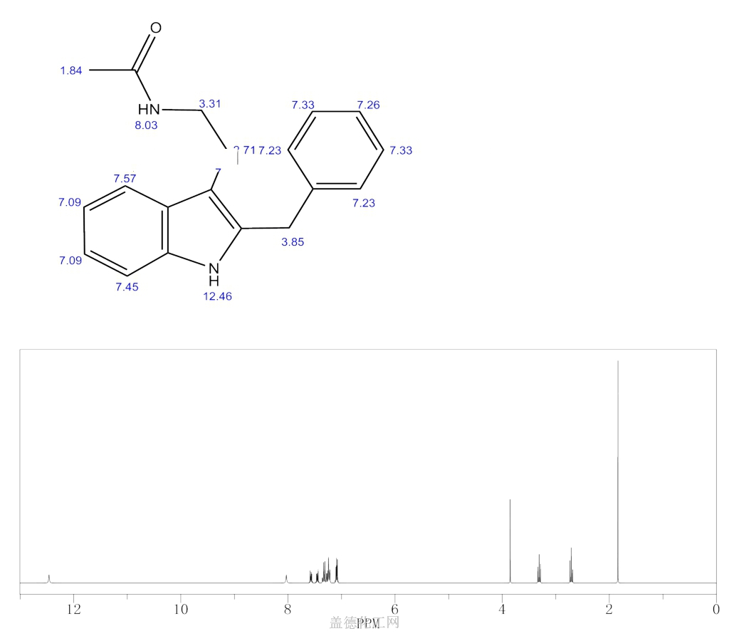 cas号117946-91-5 n-乙酰-2-苄基色胺分子式,结构式