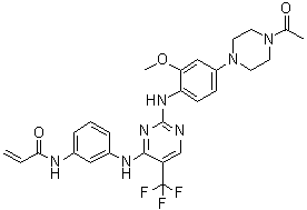 N-[3-[[2-[[4-(4-Acetyl-1-piperazinyl)-2-methoxyphenyl]amino]-5-(trifluoromethyl)-4-pyrimidinyl]amino]phenyl]-2-propenamide