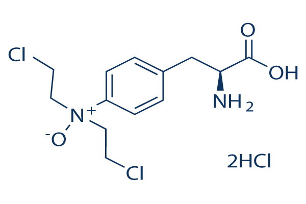 L-Phenylalanine, 4-[bis(2-chloroethyl)oxidoamino]-, hydrochloride (1:2)