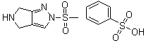 2,4,5,6-Tetrahydro-2-(methylsulfonyl)pyrrolo[3,4-c]pyrazole benzenesulfonate