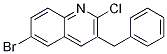 Quinoline, 6-bromo-2-chloro-3-(phenylmethyl)-