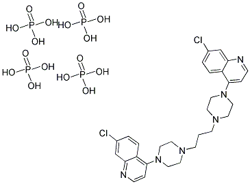 Quinoline,4,4'-(1,3-propanediyldi-4,1-piperazinediyl)bis[7-chloro-