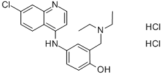 Phenol,4-[(7-chloro-4-quinolinyl)amino]-2-[(diethylamino)methyl]-, hydrochloride,hydrate (1:2:2)