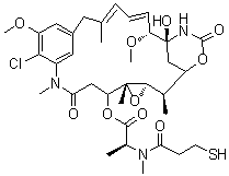 N2'-Deacetyl-N2'-(3-mercapto-1-oxopropyl)maytansine;DM 1