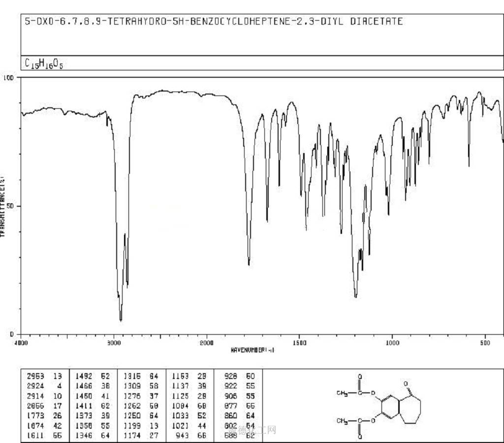 5-oxo-6,7,8,9-tetrahydro-5H-benzo[7]annulene-2,3-diyl diacetate 18238 ...