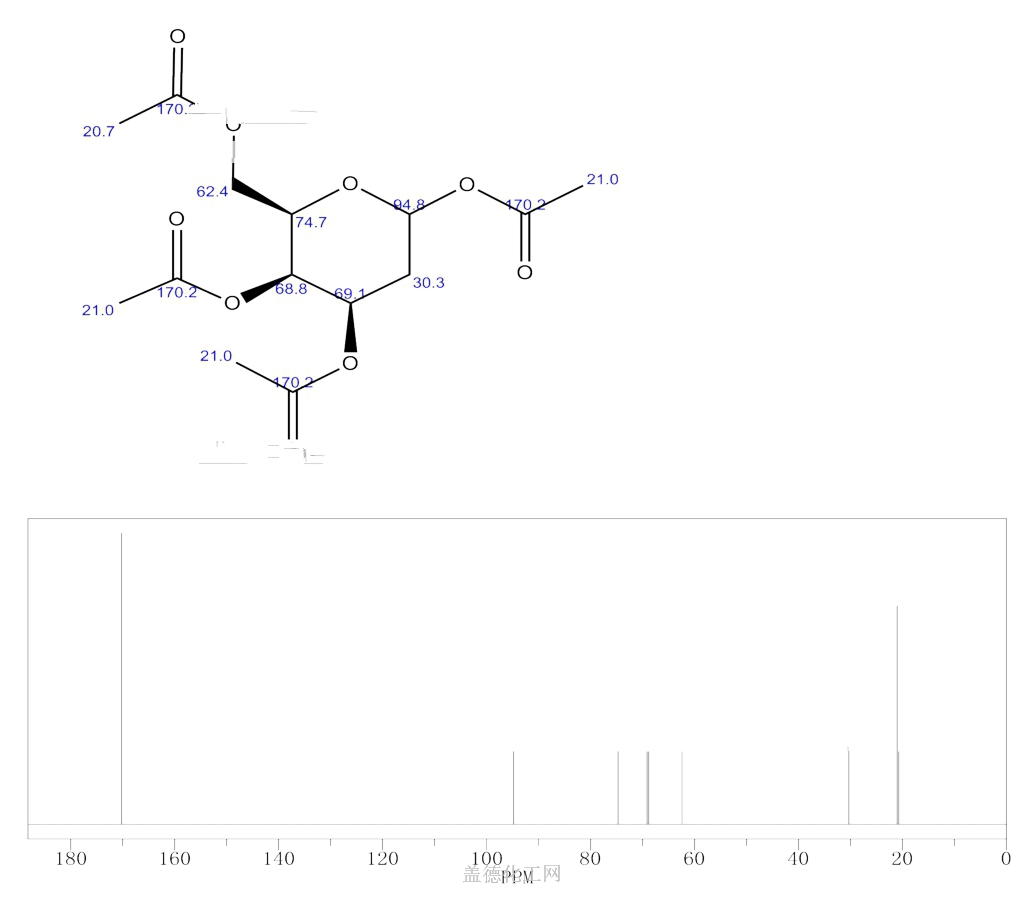 75828 75 0 1346 Tetra O Acetyl 2 Deoxy D Galactopyranose C14h20o9