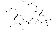 2-[[(3aR,4S,6R,6aS)-6-[[5-aMino-6- chloro-2-(propylthio)-4-pyriMidinyl] aMino]tetrahydro-2,2-diMethyl-4H- cyclopenta-1,3-dioxol-4-yl]oxy]-ethanol