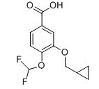 3-Cyclopropylmethoxy-4- difluoromethoxy-benzoic acid
