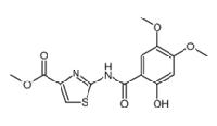 4-Thiazolecarboxylic acid, 2-[(2-hydroxy-4,5-dimethoxybenzoyl)amino]-, methyl ester