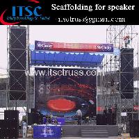 Scaffolding for Speaker in outdoor events