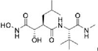 Butanediamide,N4-[(1S)-2,2-dimethyl-1-[(methylamino)carbonyl]propyl]-N1,2-dihydroxy-3-(2-methylpropyl)-,(2S,3R)-