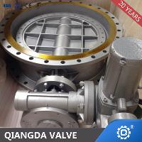 API609 Triple Offset Flanged End Butterfly Valve Wormed Gear Operated