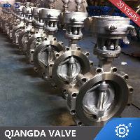 API 609 double eccentric metal seated butterfly valve