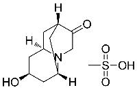 Endo-hexahydro-8-hydroxy-2,6-methano-2H-quinolizin-3(4H)-one mesylate